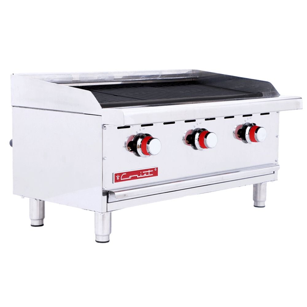 Coriat ACH-3 PETIT Asador Gas Asar Tostar Restaurante Cocina Comedor Industriales Asada Autoservicio Alta Cocina. Ideal para restaurante, cocina, industrial, tostar, abrasar, alta cocina, banquetes, alta cocina, negocio, cocinar, carne, res, puerco, pollo, hamburguesas, verduras, vegetales, elotes, barbecue, bbq, brochetas, carne asada, autoservicio, etc. KitchenMax.Store. Envíos seguros a todo México. Cotiza hoy mismo.