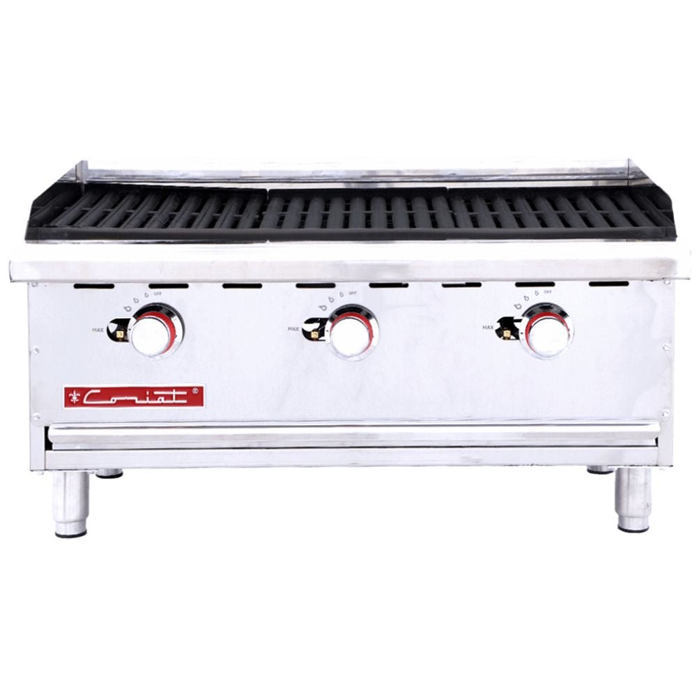 Coriat ACH-3 PETIT Asador Gas Asar Tostar Restaurante Cocina Comedor Industriales Asada Autoservicio Alta Cocina. Ideal para restaurante, cocina, industrial, tostar, abrasar, alta cocina, banquetes, alta cocina, negocio, cocinar, carne, res, puerco, pollo, hamburguesas, verduras, vegetales, elotes, barbecue, bbq, brochetas, carne asada, autoservicio, etc. KitchenMax.Store. Envíos seguros a todo México. Cotiza hoy mismo.