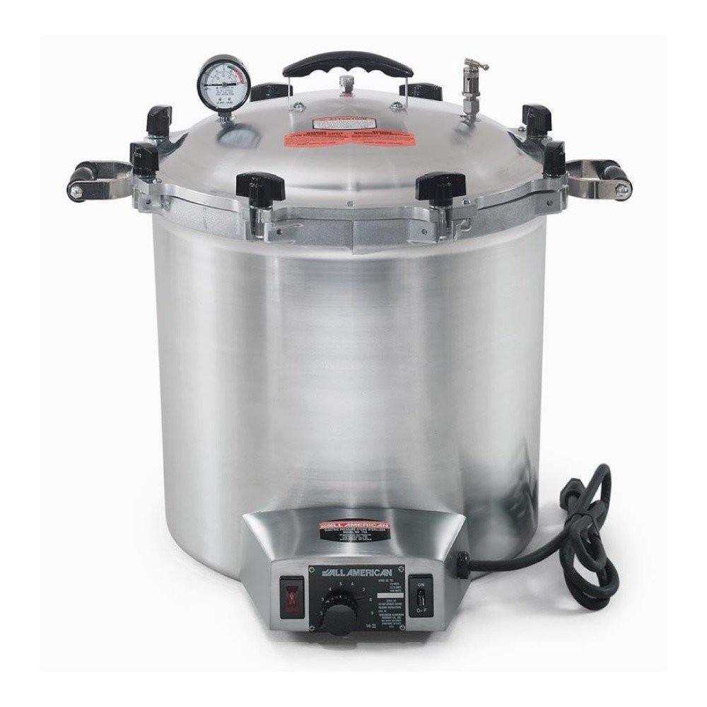 ESTERILIZADOR ALL AMERICAN 75x | Esterilizador |  Eléctrico | 41 Qt | Aluminio Reforzado | 120V | Gris | Industriales Médicos Alimenticios Cocina Laboratorio Comida Análisis Desinfectar Restaurante Hospital