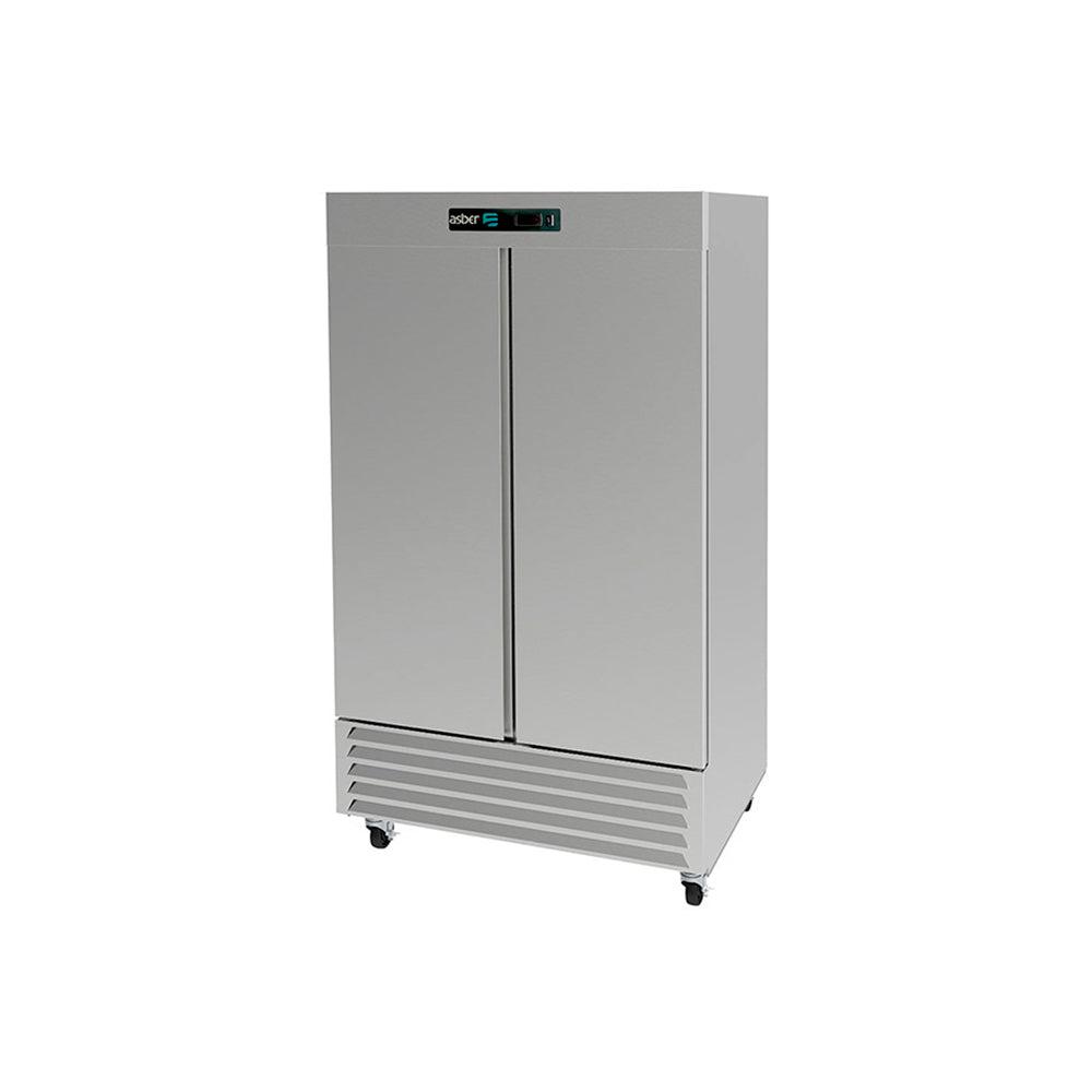 REFRIGERADOR ASBER REFRIGERADOR ARR-37 HC | Refrigerador Vertical | 2 Puertas Solidas | 37 Pies Cúbicos | Acero Inoxidable | Iluminación LED | Industrial Carnicería Abarrotes | Bar Tiendas Bistro Restaurante Lácteos Industrial Cocina Cremería Comercios Insumos Hotel Panadería Refresquero Latas Carnicería Abarrotes
