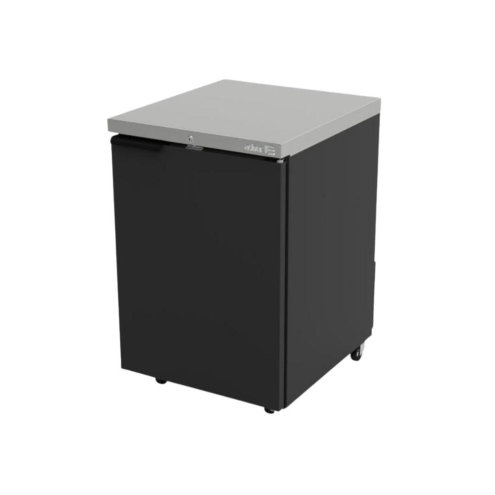 REFRIGERADOR ASBER ABBC-23 HC / S-HC | Refrigerador Contra Barra | 1 Puerta Solida | Iluminación | Eléctrico | Ruedas | Evaporación | Interior Restaurante Cafeteria Cocina Industrial Conservador