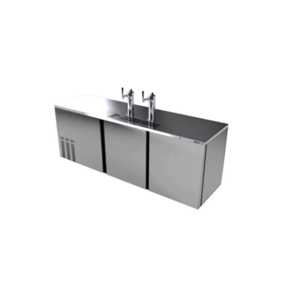 DISPENSADOR ASBER ADDC-94 HC | Enfriador Dispensador de Cerveza | 3 Puertas | 5 Barriles | 4 Disparos | Eléctrico | Acero Inoxidable | Bares Restaurantes Celebraciones | Eventos Corporativos Estadio Eventos Deportivos Bodas Antro