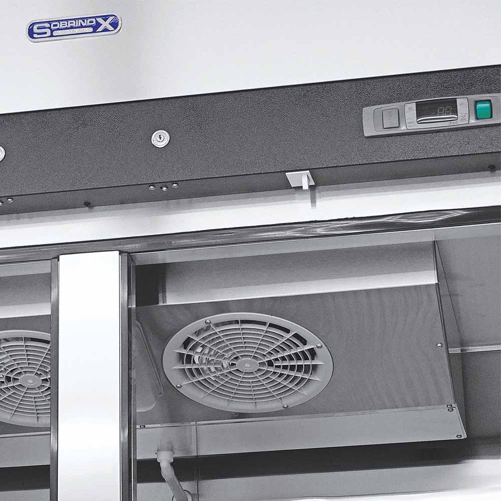Atosa MBF8005GR Refrigerador Vertical 2 Puertas Solidas 3 Parrillas Acero Inoxidable - Refrigeradores - Atosa - KitchenMax Store