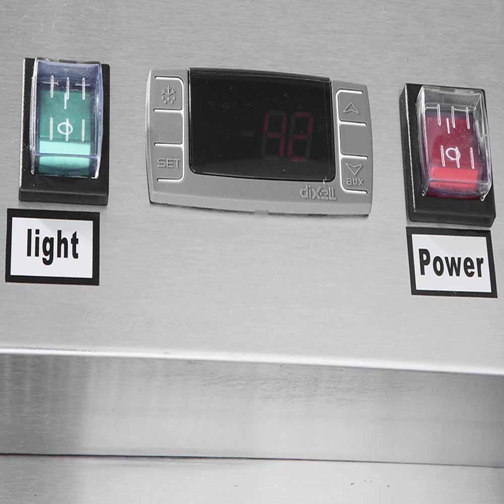 Atosa MCF8605GR Refrigerador Vertical 2 Puertas Cristal 8 Parrillas Acero Inoxidable - Refrigeradores - Atosa - KitchenMax Store