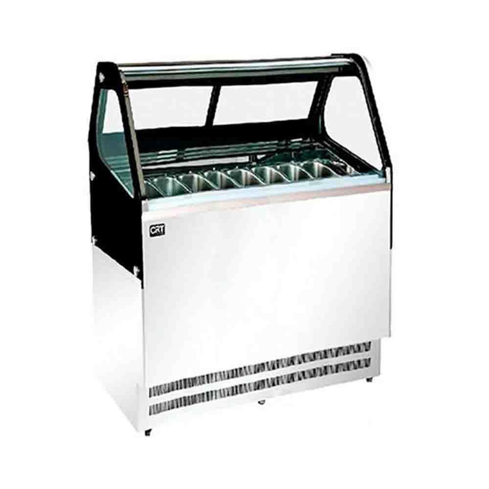 CRT FGGS1500LM Vitrina Refrigerada 300 Litros Temperatura -14 °C a -18°C Iluminacion Led Acero Inoxidable - Vitrinas Refrigeradas - CRT - KitchenMax Store