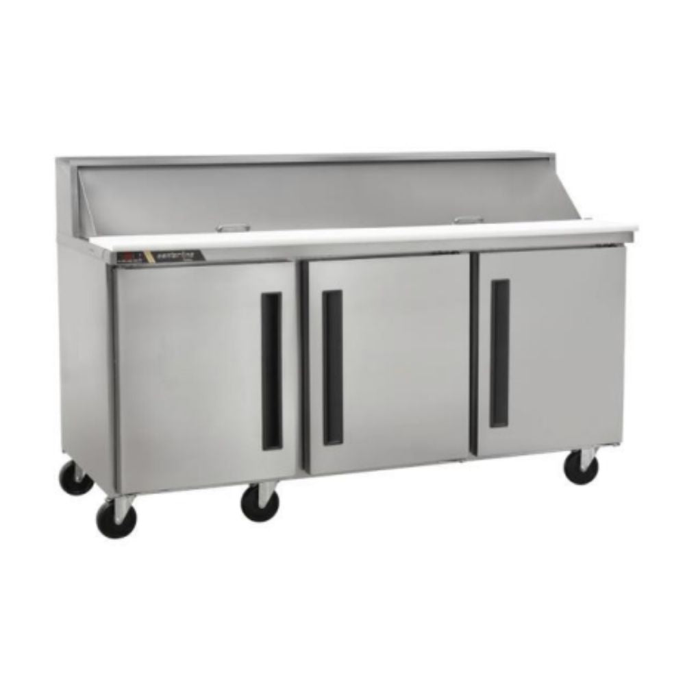 Centerline CLPT-7230-SD-LRR 72” Mesa Preparacion Puertas Solidas Abertura Izquierda Derecha 184.1 cm - - Centerline - KitchenMax Store