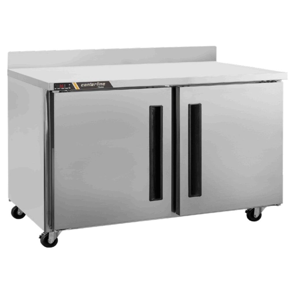 Centerline CLUC-48R-SD-WTLR Refrigerador Baja Barra Puertas Solidas Mesa de Trabajo Abertura Izquierda Derecha - - Centerline - KitchenMax Store