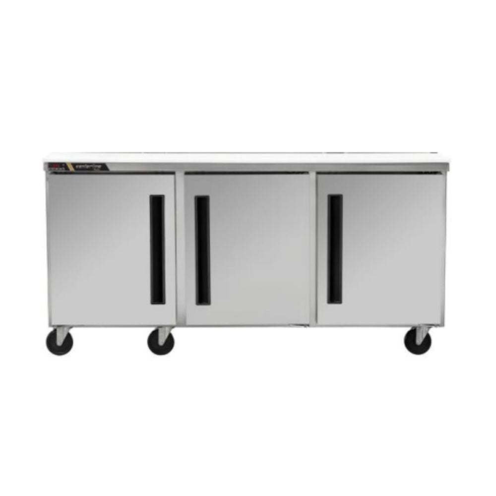 Centerline CLUC-72F-SD-LLL 72” Congelador Bajo Barra 3 Puertas Solidas Abertura Izquierda Izquierda 183.3 cm - - Centerline - KitchenMax Store