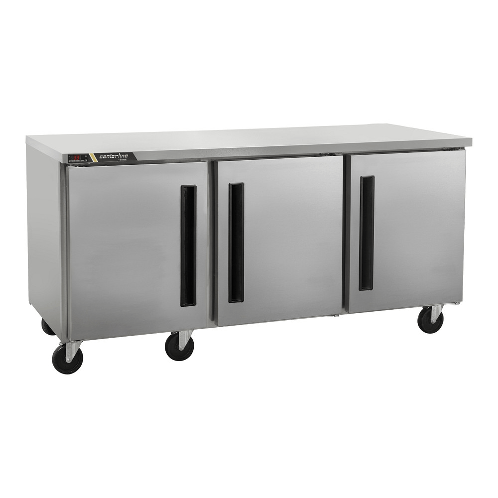 Centerline CLUC-72R-SD-RRR 72" Refrigerador Bajo Barra 3 Puertas Solidas Abertura Derecha - - Centerline - KitchenMax Store