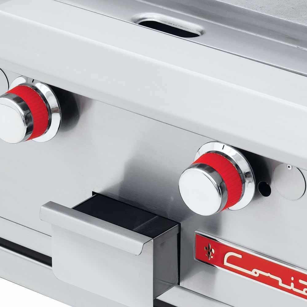 Coriat CH-2 PETIT Plancha Frente 59 cm Gas 2 Controles - Planchas - Coriat - KitchenMax Store