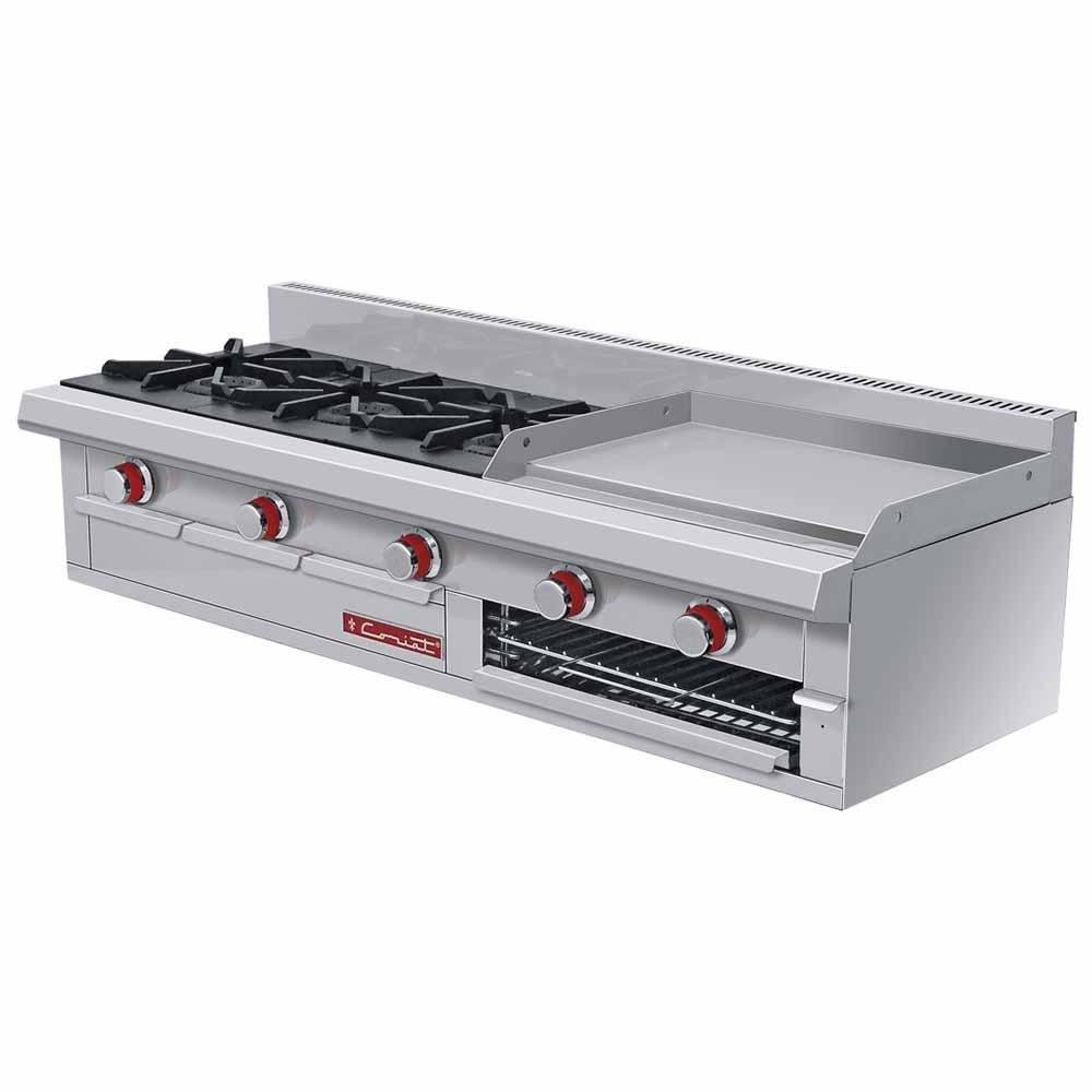 Coriat EC-3-GRILL MESA PETIT Estufa 3 Quemadores Plancha Gas - Estufas Maestras - Coriat - KitchenMax Store