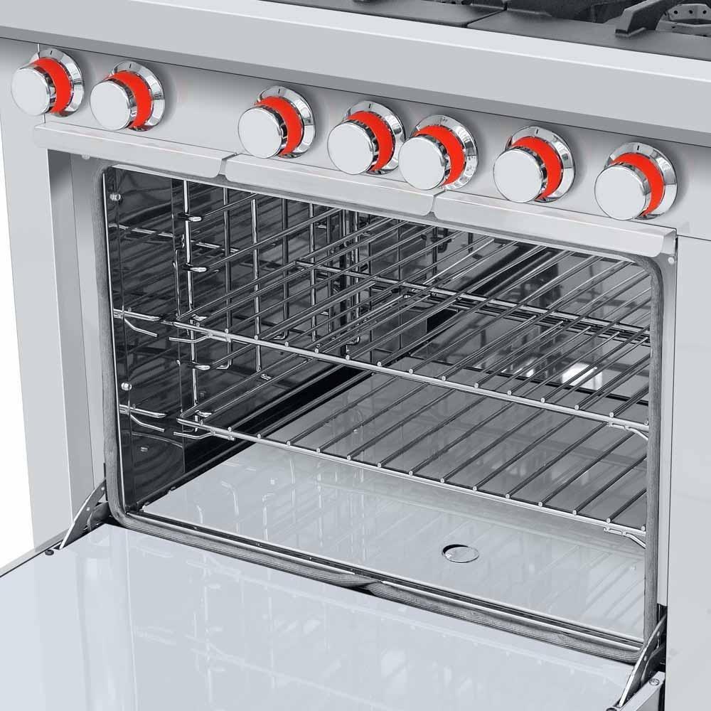 Coriat EC-6-H-GRILL MASTER Estufa 6 Quemadores Horno Plancha - Estufas / Parrillas - Coriat - KitchenMax Store