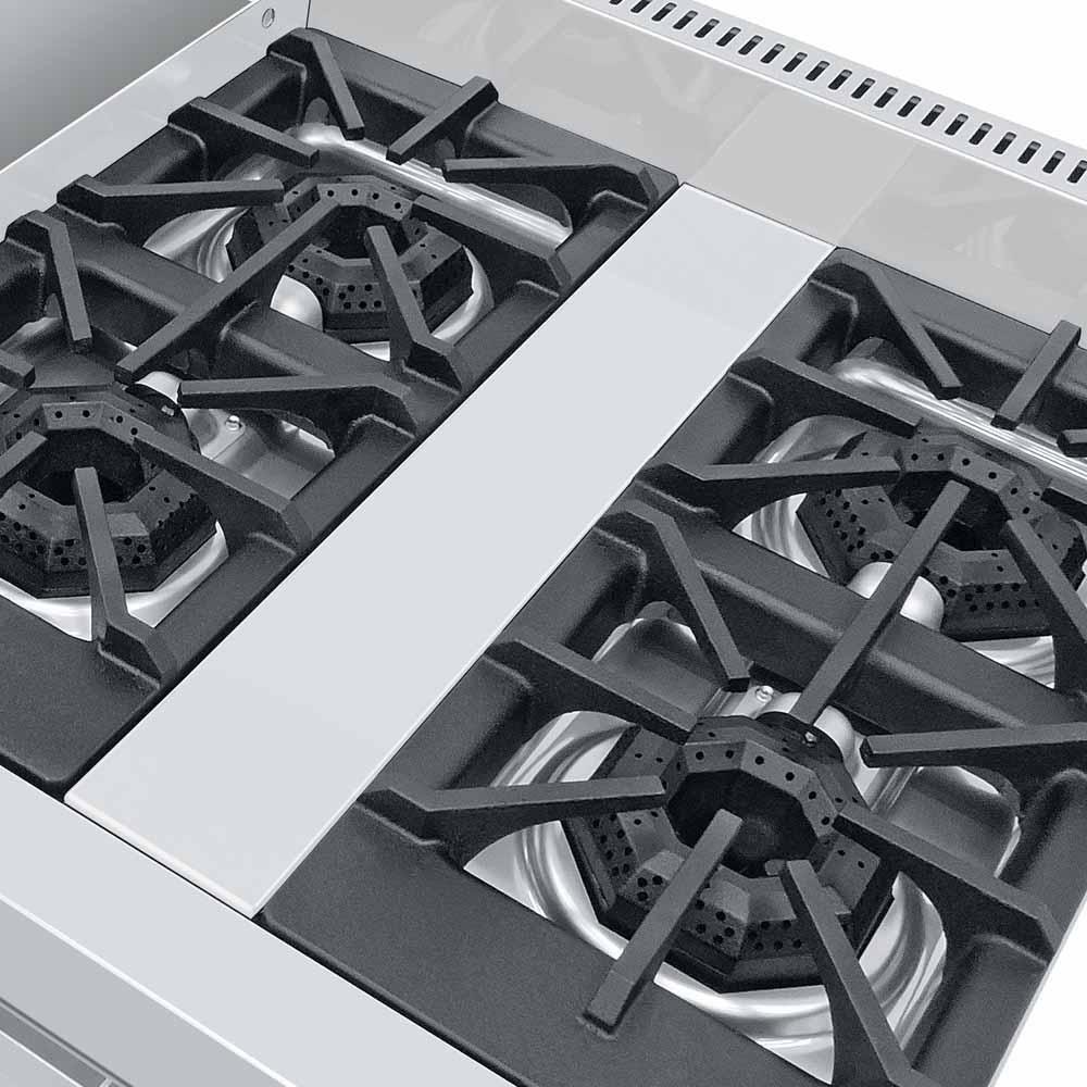 Coriat MULTICHEF MASTER MESA Estufa 4 Quemadores Plancha Gratinador - Estufas Maestras - Coriat - KitchenMax Store