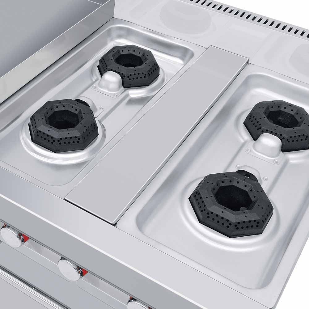 Coriat MULTICHEF MASTER TURBO Estufa 1 parrilla 4 Quemadores Horno Plancha - Estufas / Parrillas - Coriat - KitchenMax Store