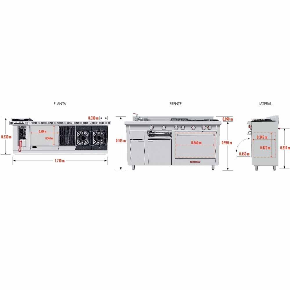 Coriat MULTIPLE TURBO PETIT Estufa 2 Quemadores Horno Asador Acero Inoxidable - Estufas / Parrillas - Coriat - KitchenMax Store
