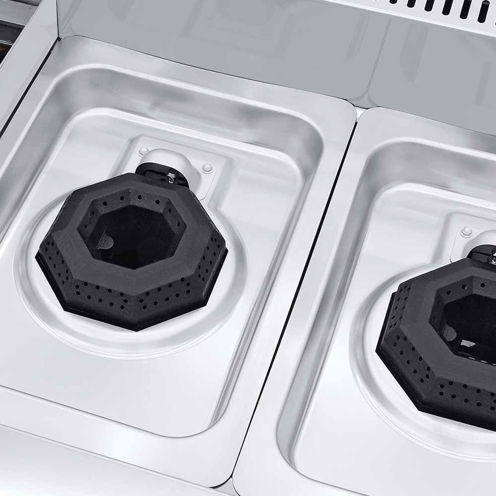 Coriat MULTIPLE TURBO PETIT Estufa 2 Quemadores Horno Asador Acero Inoxidable - Estufas / Parrillas - Coriat - KitchenMax Store