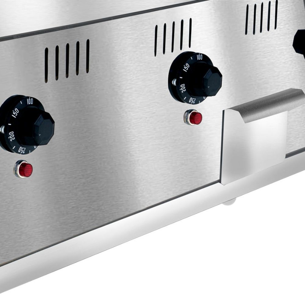 Coriat CV-4-E Master Premium Plancha Electrica Frente 117 cm Comida Callejera Negocio Alimentos Carne Pollo Tacos Hamburguesas Hot Dog Tacos Barbacoa Tacos Dorados Tortas Panini Restaurante Comedor Cocina Industriales Negocio Fonda Taqueria Cenaduria