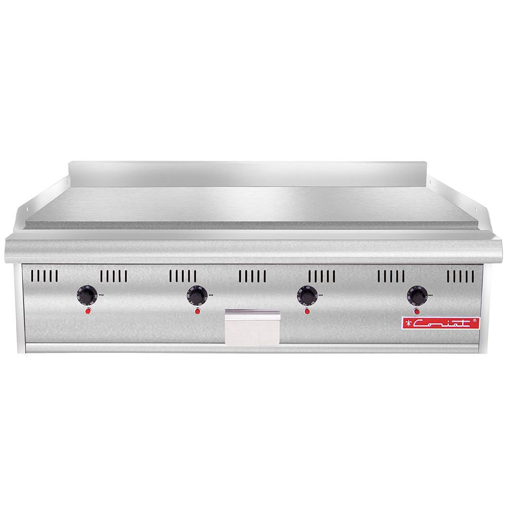 Coriat CV-4-E Master Premium Plancha Electrica Frente 117 cm Comida Callejera Negocio Alimentos Carne Pollo Tacos Hamburguesas Hot Dog Tacos Barbacoa Tacos Dorados Tortas Panini Restaurante Comedor Cocina Industriales Negocio Fonda Taqueria Cenaduria