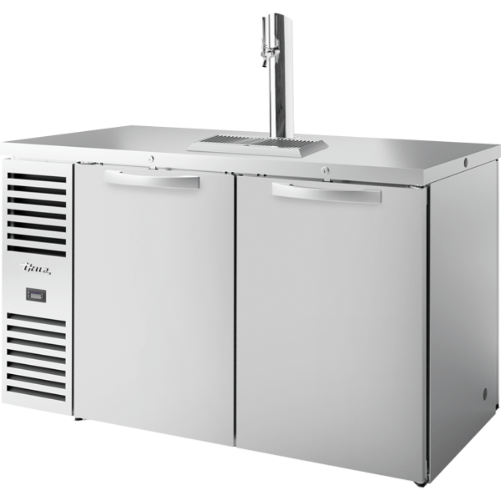 DISPENSADOR DE CERVEZA TRUE TDR60-PTSZ1-L-S-SS-SS-1 | Dispensador de Cerveza Refrigerada | Sistema de Refrigeración a la Izquierda | Puertas Batientes | Acero Inoxidable | Cervecería Pub Club