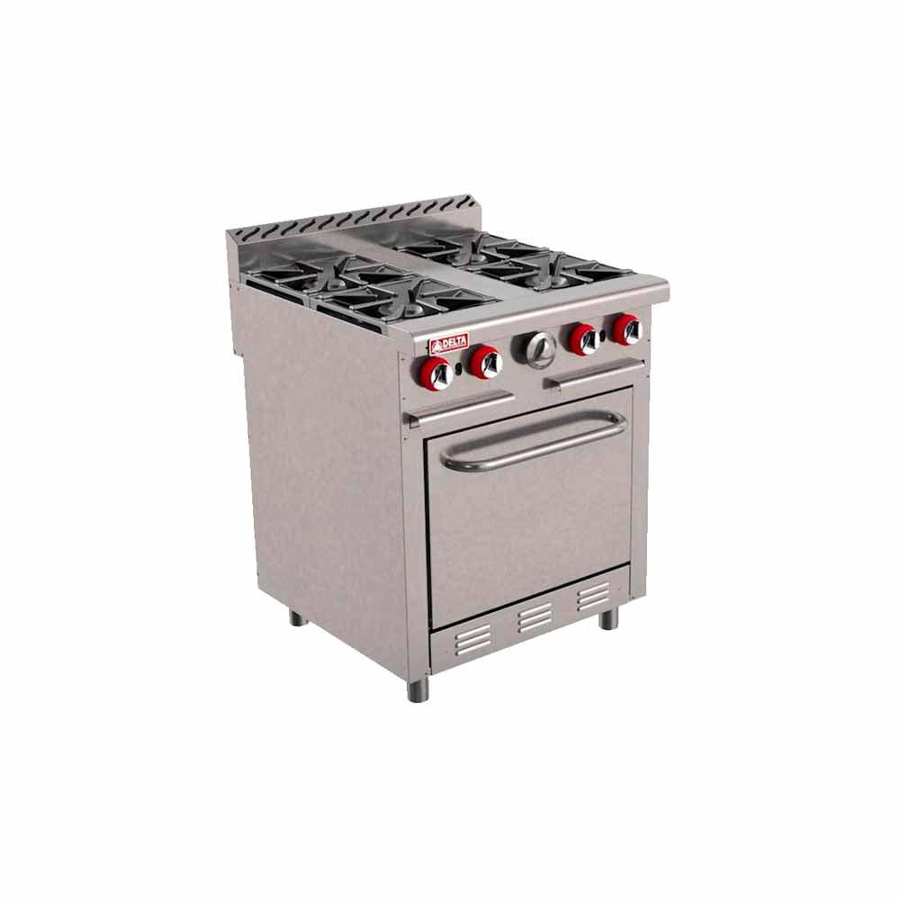 Delta Aquiles H4 Estufa 4 Quemadores Abiertos 1 Horno - - Delta - KitchenMax Store