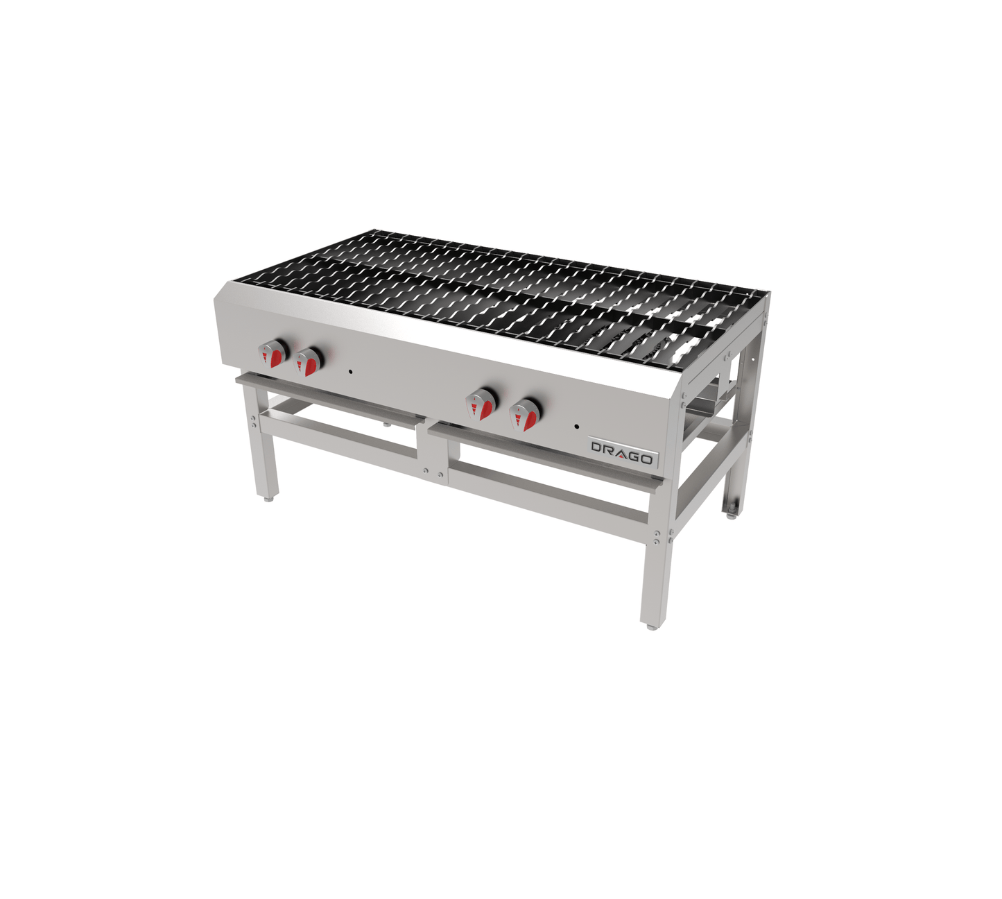 Drago EG-23A Estufon 2 Secciones Acero Aluminizado -  - Drago - KitchenMax Store