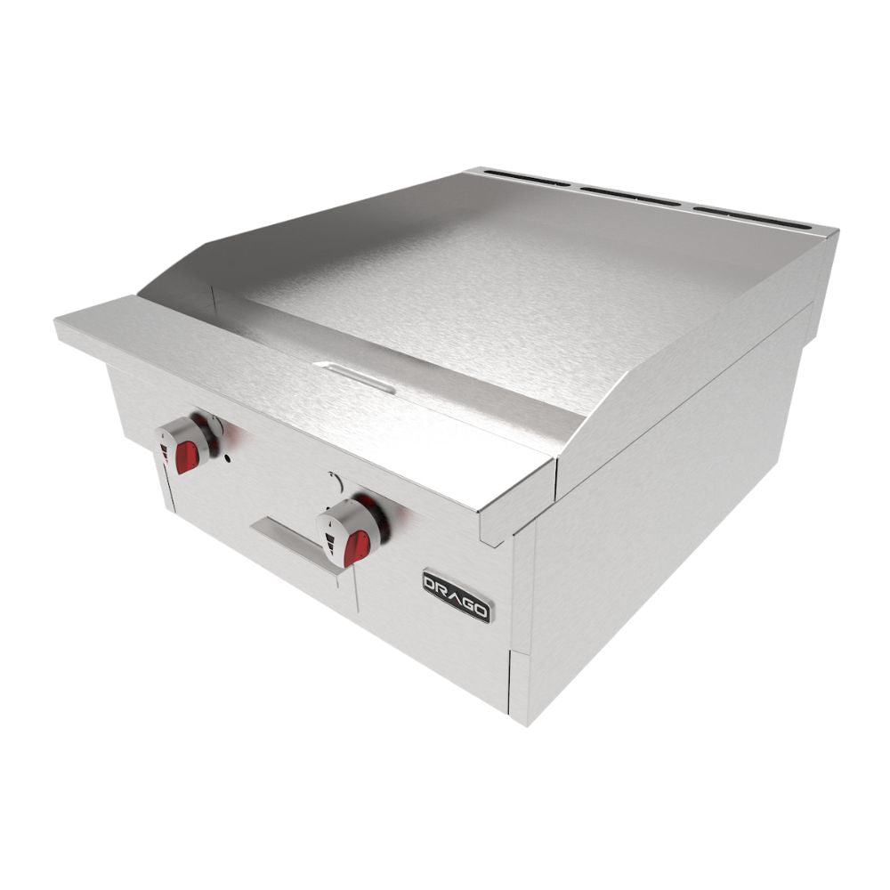 Drago PG-2 Plancha 61 cm Gas 2 Controles Acero Inoxidable - - Drago - KitchenMax Store