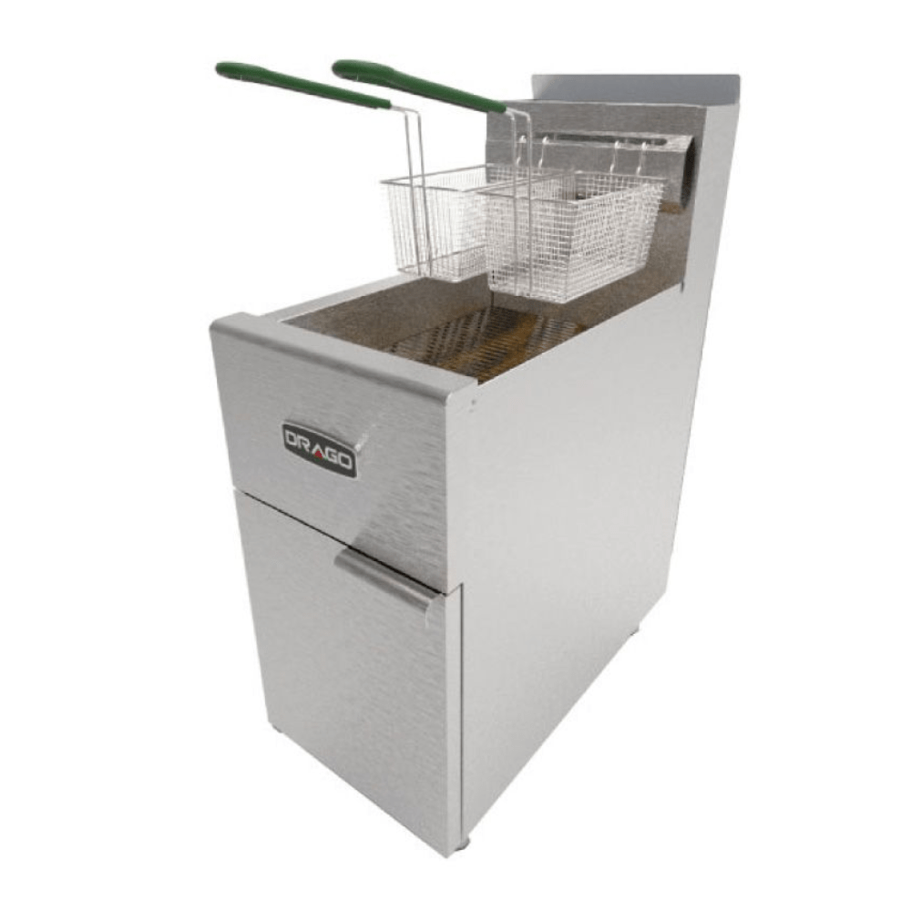 Drago FG-21RS Freidor 2 Canastillas Acero Inoxidable -  - Drago - KitchenMax Store