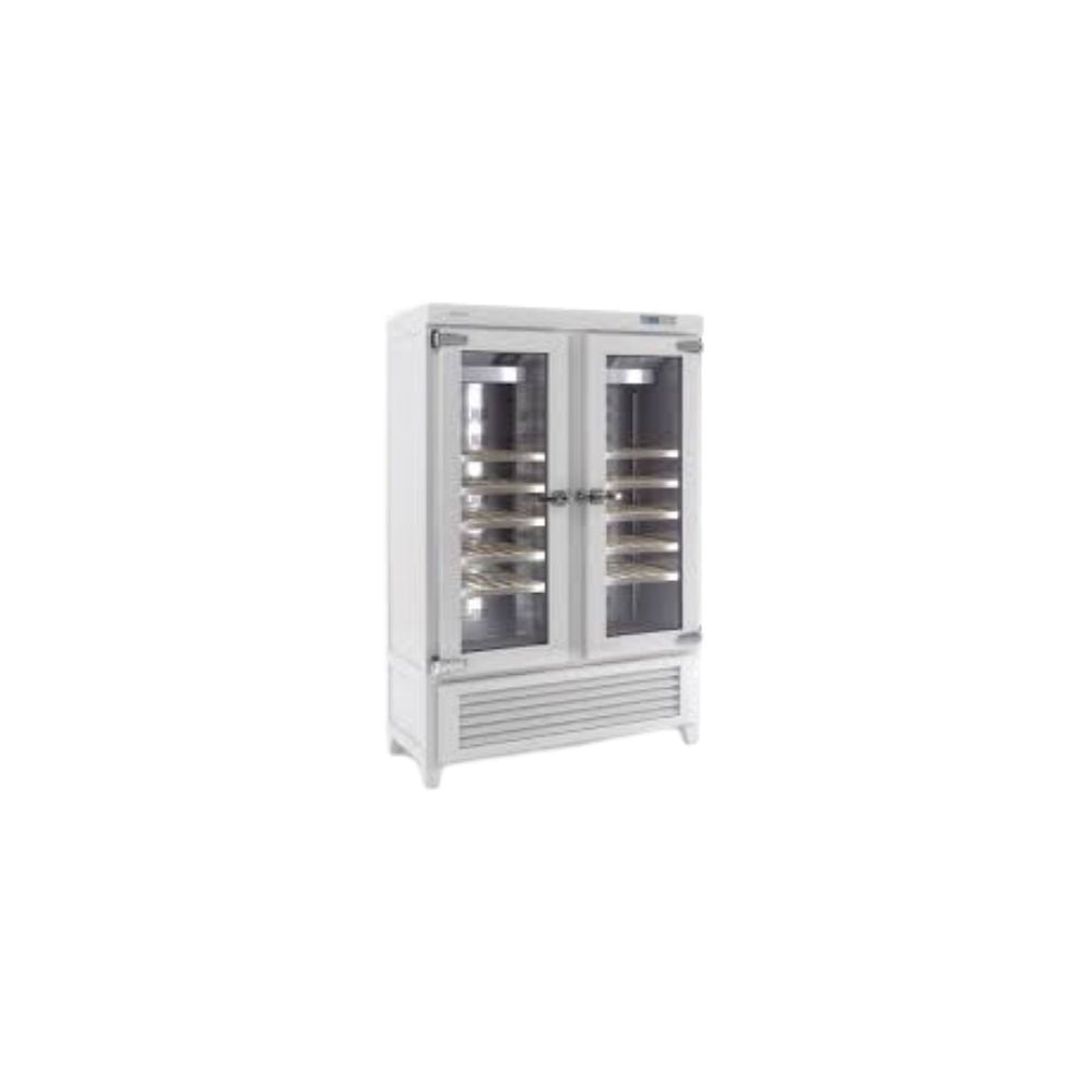 ENFRIADOR INFRICO EVV49R2G | Enfriador Botellero Vertical para Vinos | 2 Puertas Cristal | 180 Botellas | Madera | Bar Restaurante Hotel Refrigerar Congelar Cocina Comedor Cocina Industrial Conservar