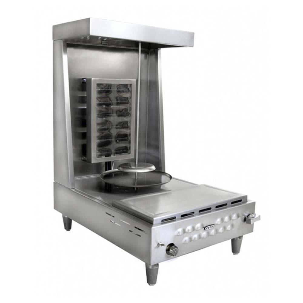 Ferro 16601001 Asador Doneraky Frente 51 cm Gas 2 Controles Acero Inoxidable Gris - Asadores / Grills - Ferro - KitchenMax Store