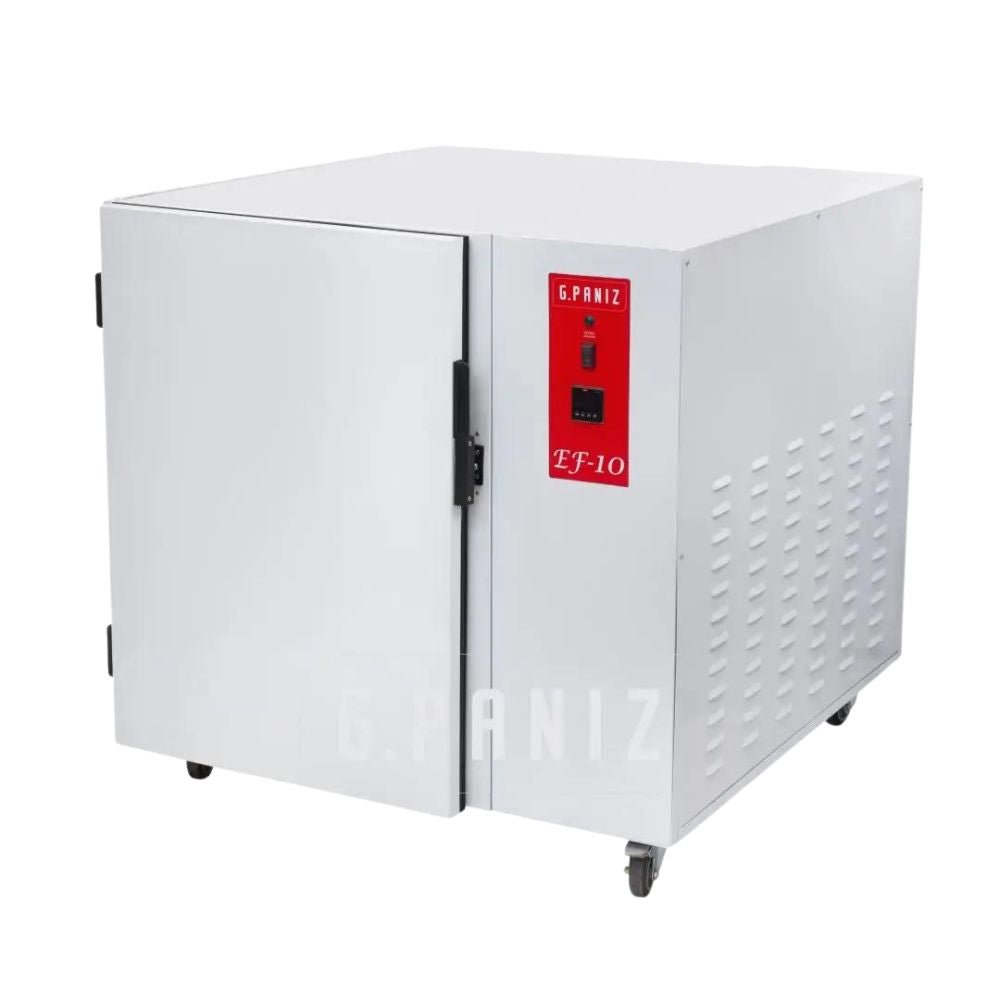 G. paniz EF10PI Fermentadora Automatica 10 Charolas para Pizzeria Pan Queso Cerveza Vino Productos Alimentarios Panaderia Cocina Profesional Industrial Restaurante Negocio Local Comedor Panaderos Productores Fermentacion Masa. KitchenMax.Store. Envíos seguros a todo México. Cotiza hoy mismo.