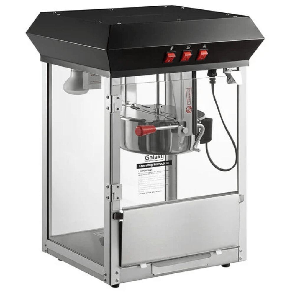 PALOMERA KITCHENMAX STORE PGALAXY 8 | Palomera | Negra | 8 oz | 120V | Acero Inoxidable | Cine Feria Botana Eventos Sociales Parques Temáticos Circo Fiestas Infantiles Eventos Golosinas