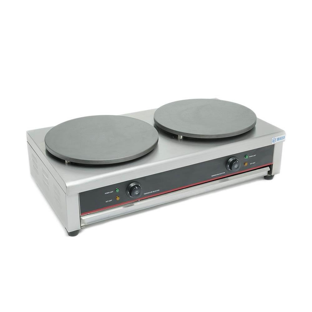 Migsa Em-2 Crepera Doble Electrica Crepería Restaurante Negocio Locales Cocina Crepes Crepas Dulces Salados Vegetarianos Veganos Tortillas Maíz Harina Omelettes Pancake Crepaletera Cafeteria. KitchenMax.Store. Envíos seguros a todo México. Cotiza hoy mismo.