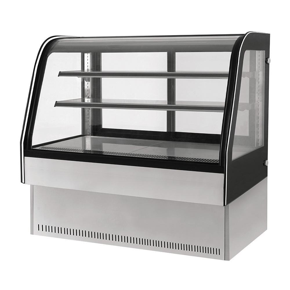 Migsa Gn-1500C2 Vitrina Refrigerada Exhibidora Cristal Curvo. 150 cm. 387 Lt / 13.6 pies - 110 V - Vitrina Refrigerada - Migsa - KitchenMax Store