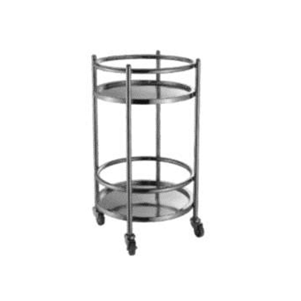 Migsa Qrc-2 Mesa Circular Apoyo 2 Niveles Restaurante Cafeteria Hotel Transportar Alimentos.  Envíos Seguros a Todo México. Cotiza Hoy Mismo.