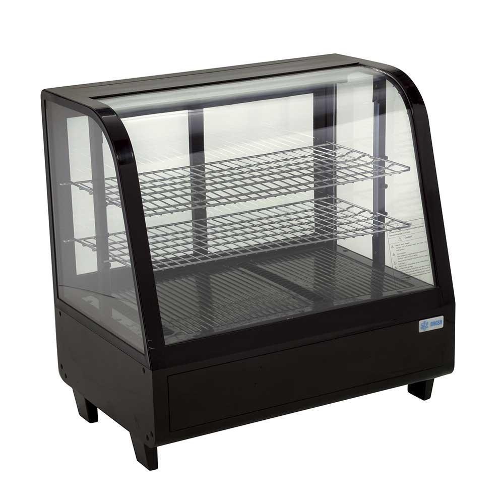Migsa Rtw-100L Vitrina Refrigerada Cristal Curvo. 70.5 cm. 100 Lt / 3.53 pies - 110 V - Vitrinas Refrigeradas - Migsa - KitchenMax Store