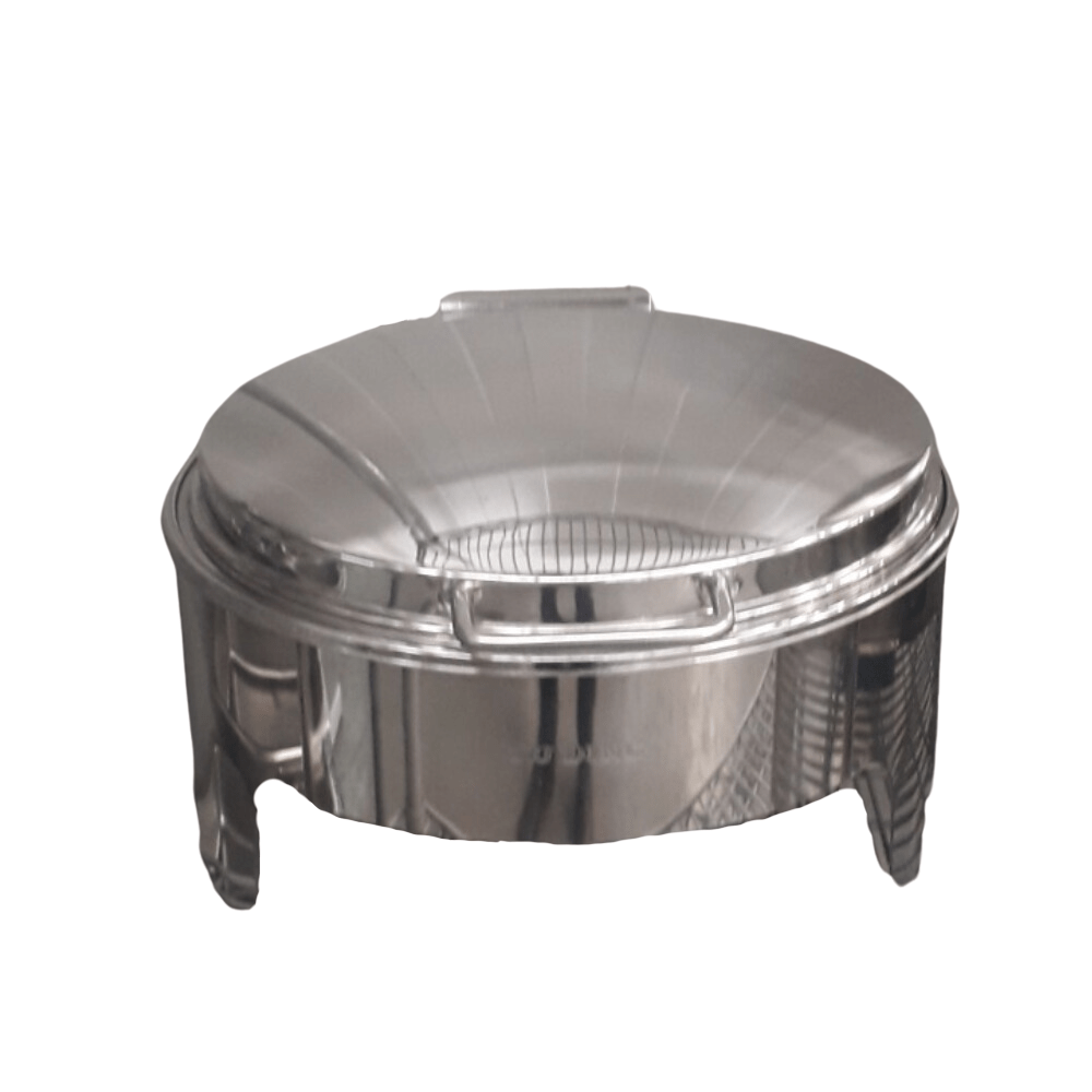 CHAFER MIGSA 321 | Chafer Redondo 6 Litros | Acero Inoxidable | para Estofados Guisos Calientes