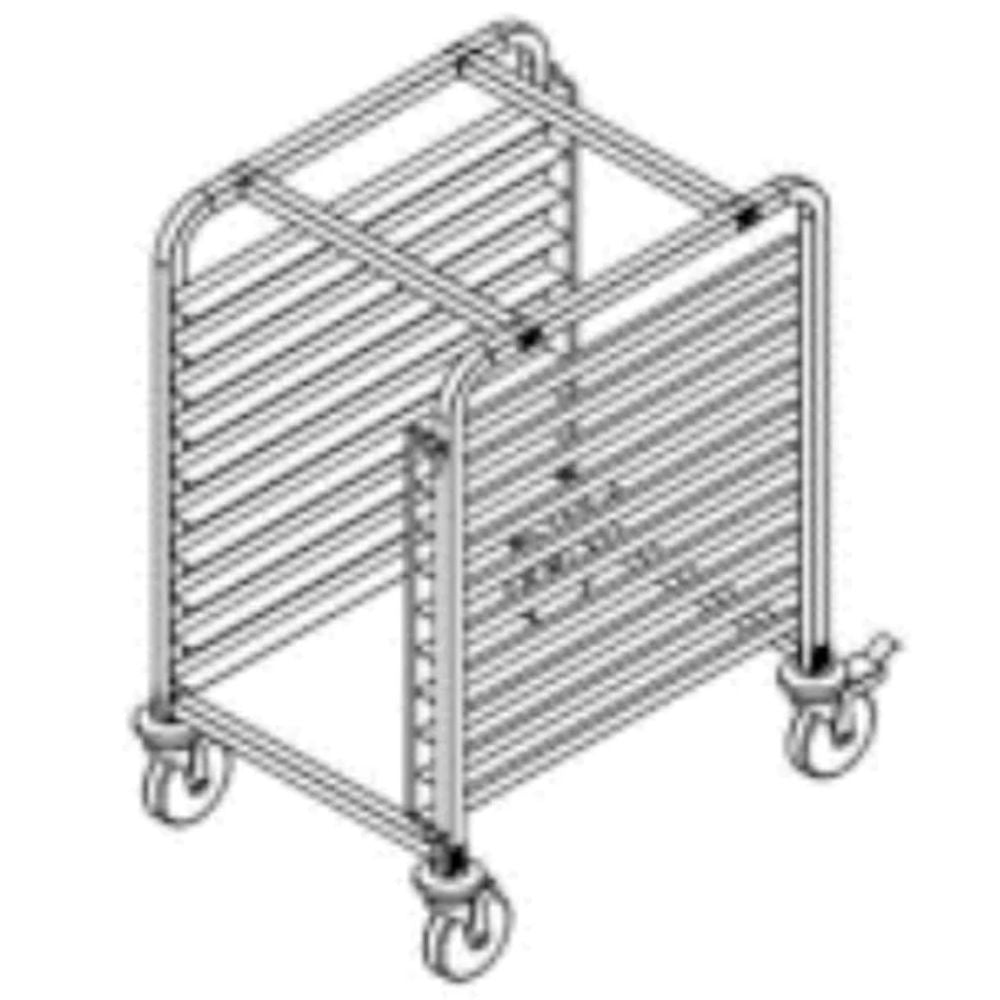 Migsa BN-T02 Carro Espiguero 10 Charolas Espigueros Restaurante Panadería Pan Cocina Comedores Industriales Charolas.  KitchenMax.Store. Envíos seguros a todo México. Cotiza hoy mismo.