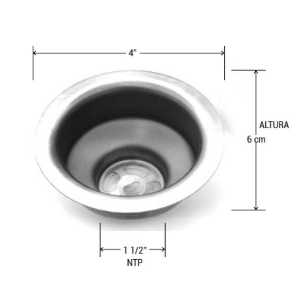 Migsa Bx-R3 Contra De Canasta De 4" Canastilla Coladera Tarja Fregadero Lavatrastes Atrapa Comida Lavaloza Palanca Desagüe Loza Palanca. KitchenMax.Store. Envíos seguros a todo México. Cotiza hoy mismo.