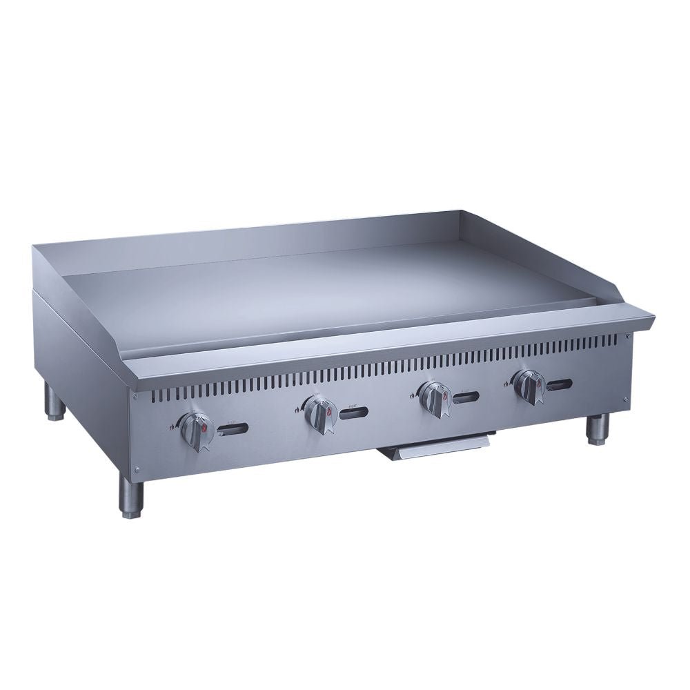 Migsa MGRG-48-MG Plancha Comercial Frente 122 cm Carne Pollo Tacos Hamburguesas Hot Dog Tacos Barbacoa Tacos Dorados Tortas Panini Restaurante Comedor Cocina Industriales Negocio Fonda Taqueria Cenaduria. KitchenMax.Store. Envíos seguros a todo México. Cotiza hoy mismo.