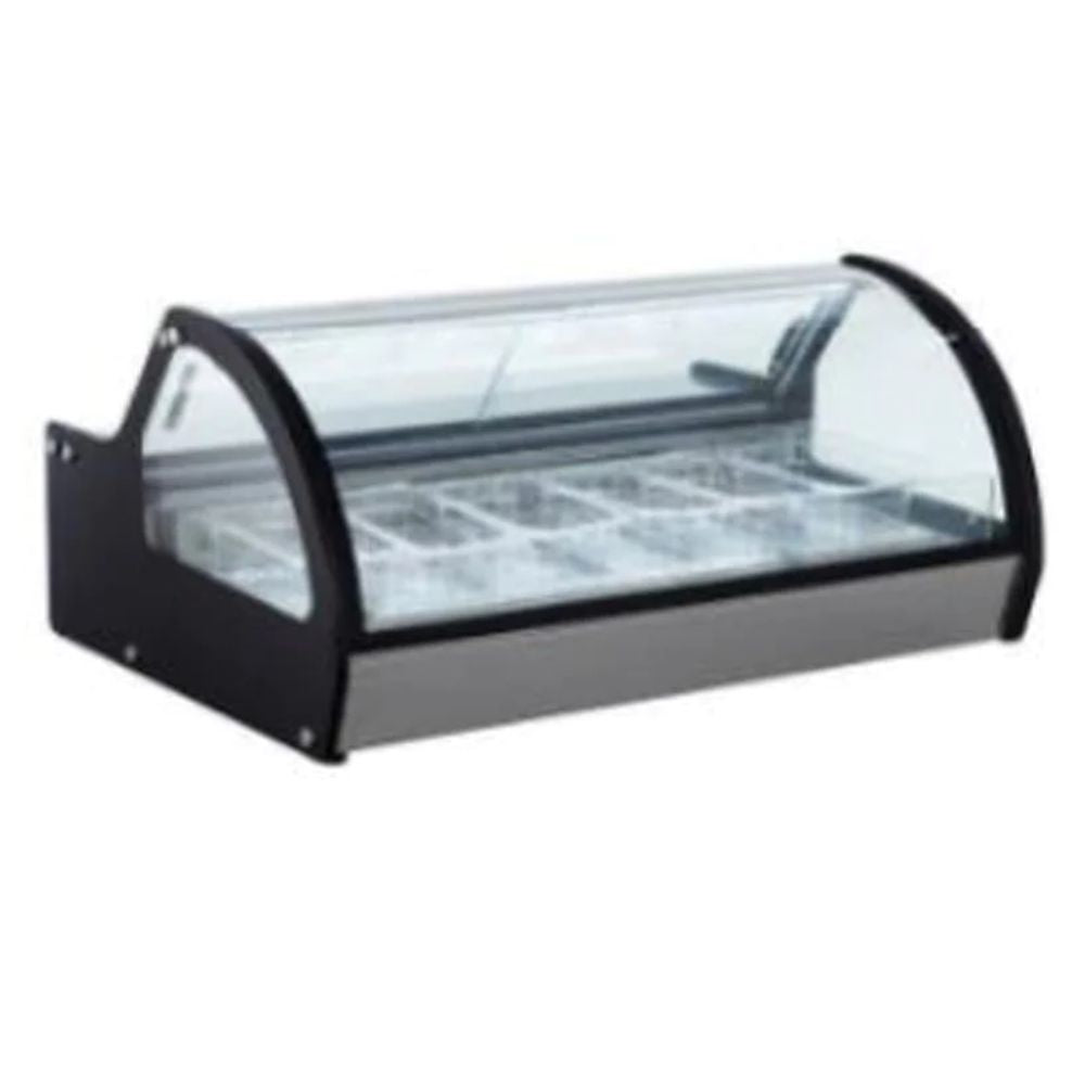 Migsa RTD-122L-1 Vitrina Exhibidora Helados 6 Insertos Sobre Mostrador - - Migsa - KitchenMax Store