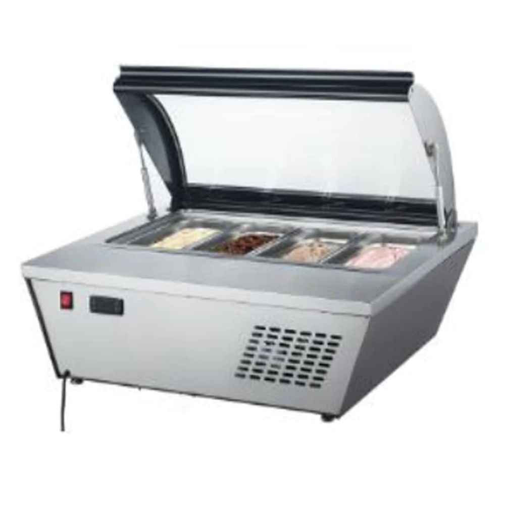Migsa RTD-67L Base Congelada Helados 4 Insertos Sobre Mesa - - Migsa - KitchenMax Store