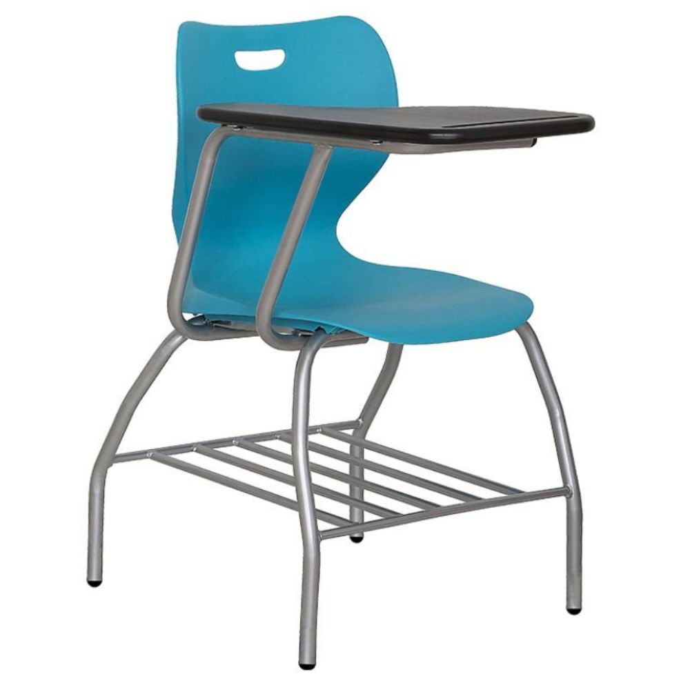 PUPITRE NOGAL BEAT PL-100 | Pupitre Escolar para Instituciones | Estructura Tubular Pintada | Polipropileno | Interior Salas de Conferencias Salas de Reuniones Escuelas Universidades
