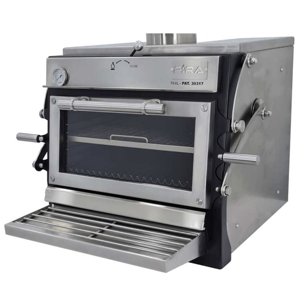 Pira 70 XL LUX ED 480.104 Horno para Carbon y Leña Acero Inoxidable - - Migsa - KitchenMax Store
