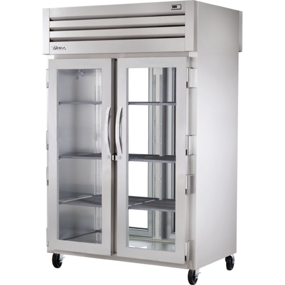 REFRIGERADOR TRUE STG2RPT-2G-2G-HC | Refrigerador Vertical | 2 Puertas Cristal | Acero Inoxidable Aluminio | Restaurante Cafetería Restaurante Lácteos Industrial Cocina Cremería Comercios Insumos Carnicería Hotel Panadería Refresquero Latas Bar Abarrotes