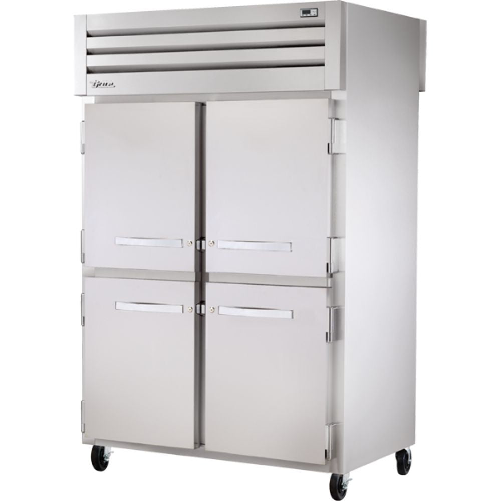REFRIGERADOR TRUE STG2RPT-4HS-2S-HC | Refrigerador Vertical | 4 Medias Puertas Solidas | Acero Inoxidable Aluminio | Restaurante Cocina Industrial Comercial Restaurante Lácteos Industrial Cocina Cremería Comercios Insumos Carnicería Hotel Panadería Refresquero Latas Bar Abarrotes