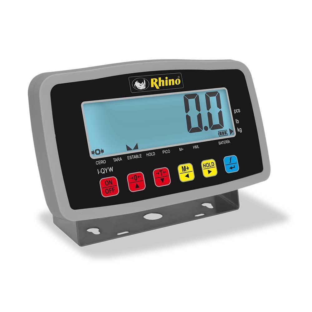 Rhino PLABA-9 Báscula Plataforma Indicador I-QYW Batería Recargable I-QY Básculas Restaurantes Pesar Tianguis Restaurante Verduras Carnes Plataforma Carniceria Cremeria Contadora Cargar Uso Industrial. Ideal para pesar, rudo, industrial, cajas, industria, bodegas, negocio, para montacargas, cargar, pesar, plataforma, etc. KitchenMax.Store. Envíos seguros a todo México. Cotiza hoy mismo.