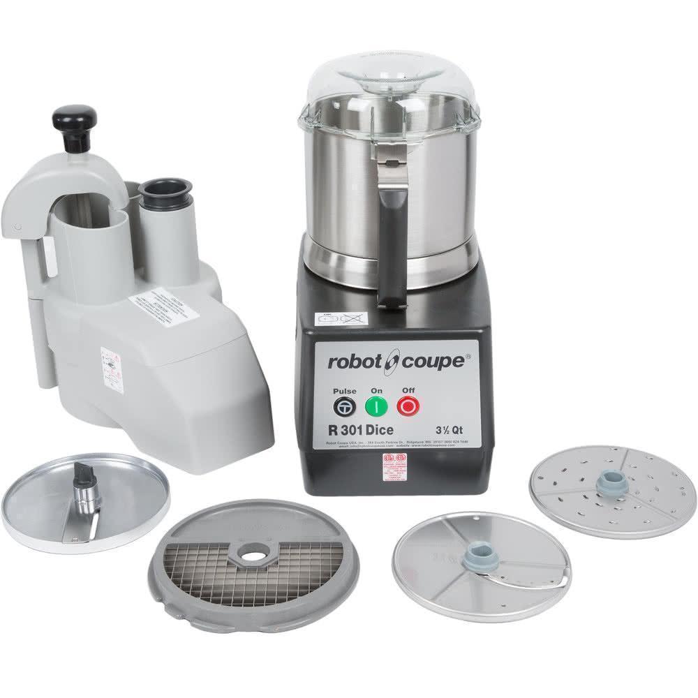 Robot Coupe R301 DICE ULTRA Procesador Alimentos Monofásico Cuchilla Lisa 2 HP - Procesadores Alimentos / Ralladores / Cortadores - Robot Coupe - KitchenMax Store