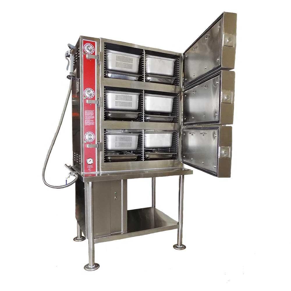 Tecnodac CMP-3 Cocedor a  Vapor para Alimentos Acero Inoxidable - Con Rejillas - No Incluye Charolas - Cocedores - Tecnodac - KitchenMax Store