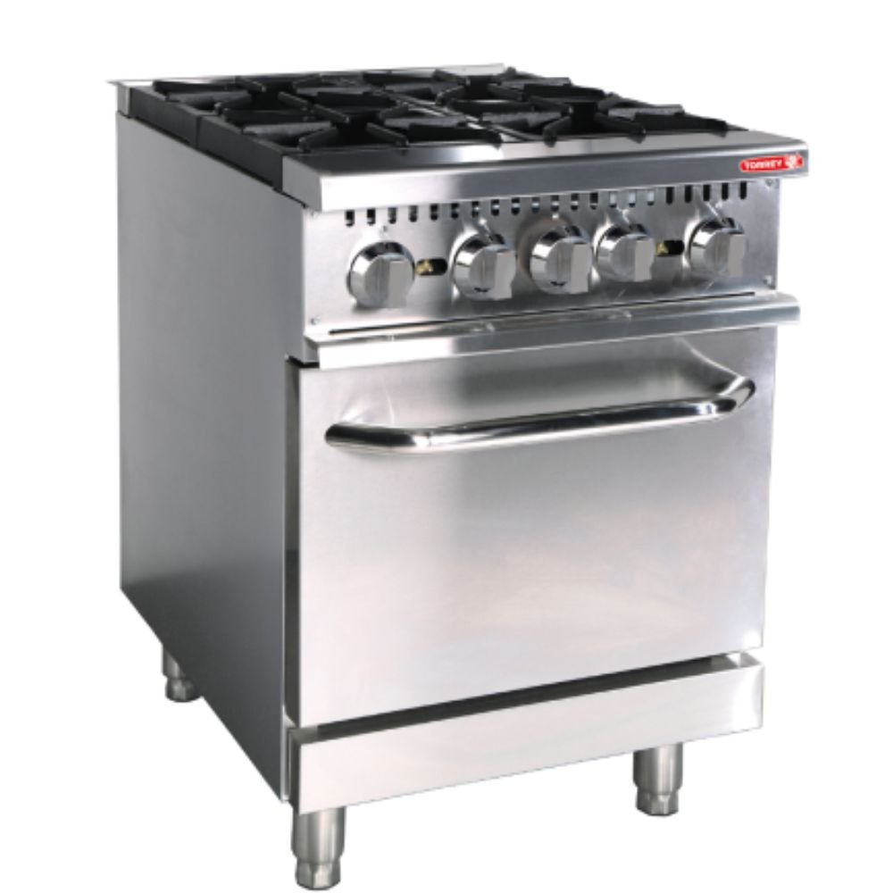 Torrey EST-4QHG CQEST4QH024 Estufa Maestra 4 Quemadores 1 Horno Acero Inoxidable - - Torrey - KitchenMax Store