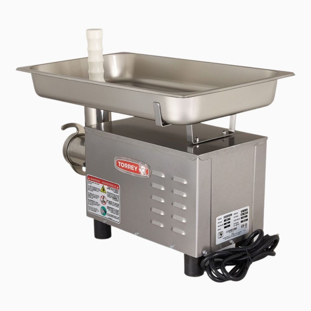 Torrey Fg-12-Ss 0Fg12Ss Molino Transmision Engranes Motor 3/4 Hp Monofasico Acero Inoxidable - Molinos de Carne - Torrey - KitchenMax Store